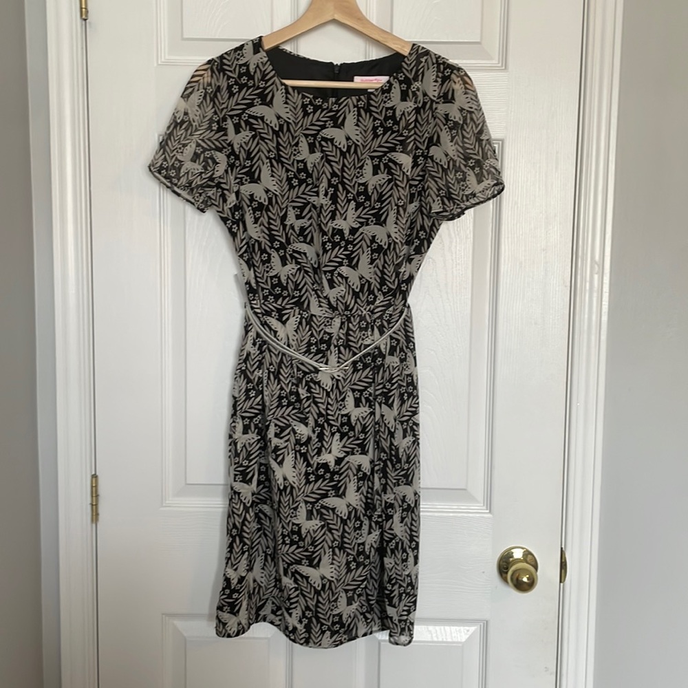 Butterfly by Matthew Williamson belted butterfly print dress